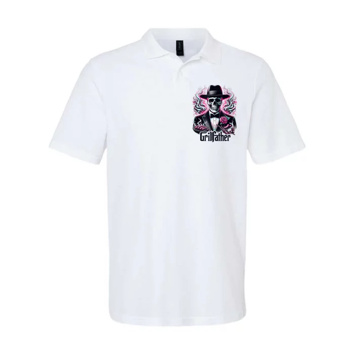 Skeleton Grillfather Cool Skeleton Grillfather Softstyle Adult Sport Polo