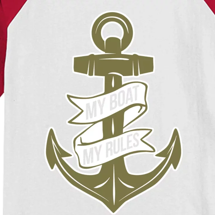 Sailer Gift Captain Boat Owner Gift Boating Great Gift Kids Colorblock Raglan Jersey