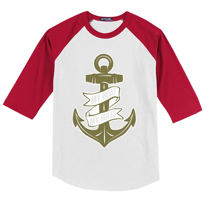 Sailer Gift Captain Boat Owner Gift Boating Great Gift Kids Colorblock Raglan Jersey