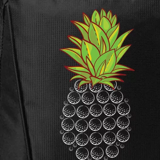 Sports Golfing Cool Gift Funny Pineapple Design Golf Player Cute Gift City Backpack