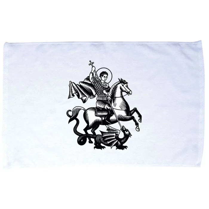 Saint George Christian Sveti Djordje Martyr Soldier Crusader Microfiber Hand Towel