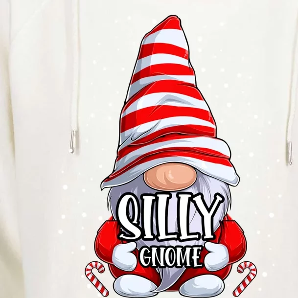 Silly Gnome Christmas Pajamas Matching Family Group Gift Womens Funnel Neck Pullover Hood