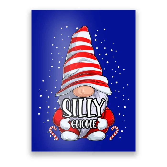 Silly Gnome Christmas Pajamas Matching Family Group Gift Poster