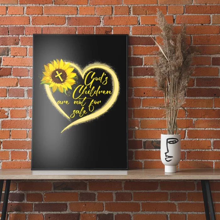 Sunflower Gods Children Are Not For Sale Fun Gods Children Poster