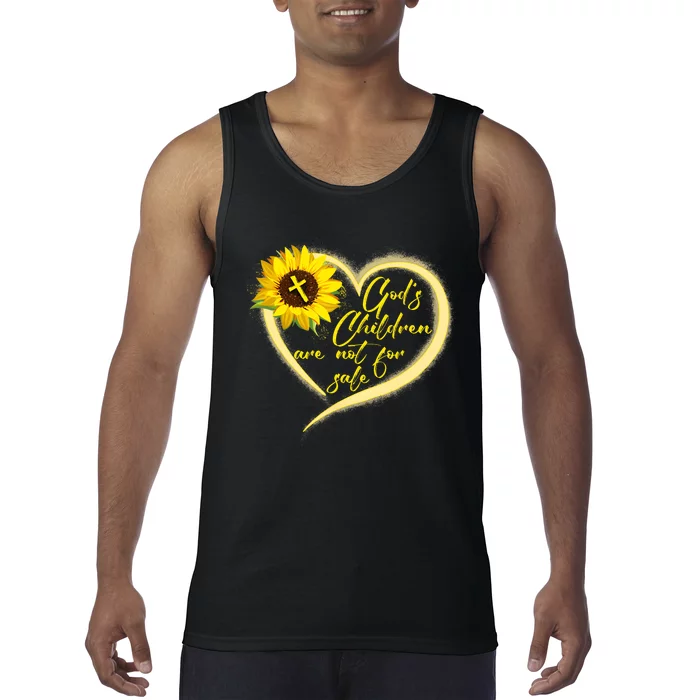 Sunflower Gods Children Are Not For Sale Fun Gods Children Tank Top