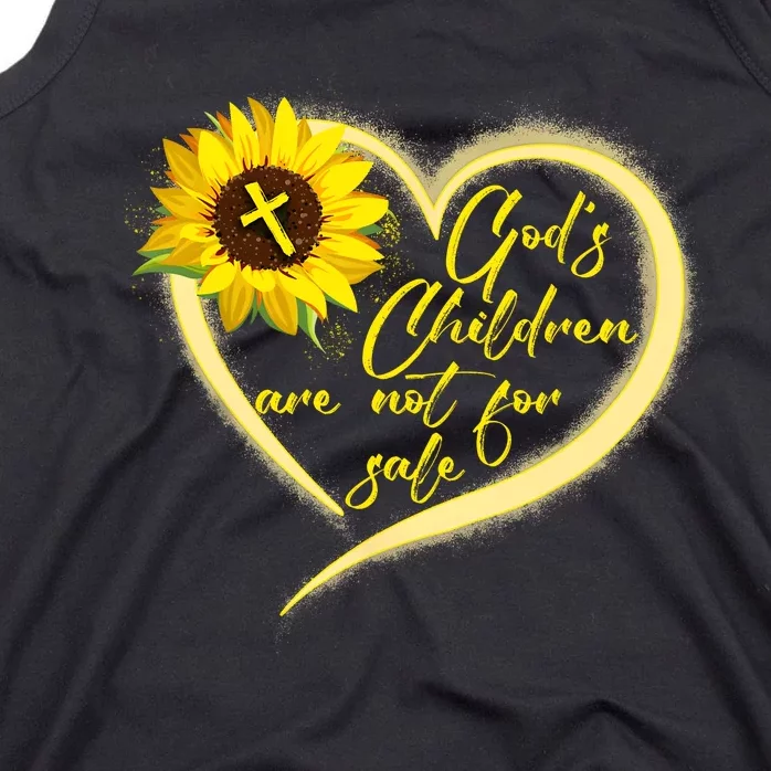 Sunflower Gods Children Are Not For Sale Fun Gods Children Tank Top