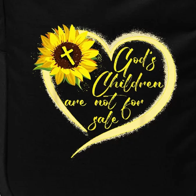 Sunflower God's Children Are Not For Sale Fun God's Children Impact Tech Backpack