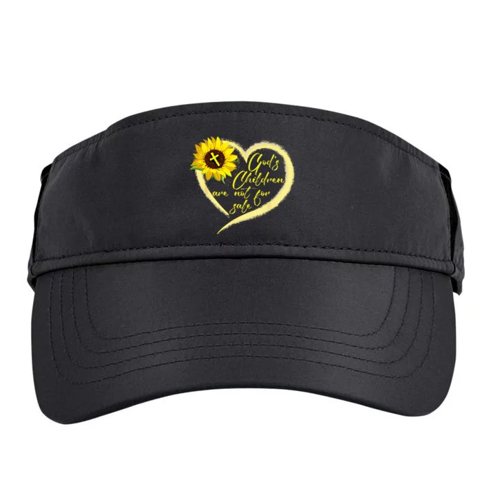 Sunflower God's Children Are Not For Sale Fun God's Children Adult Drive Performance Visor