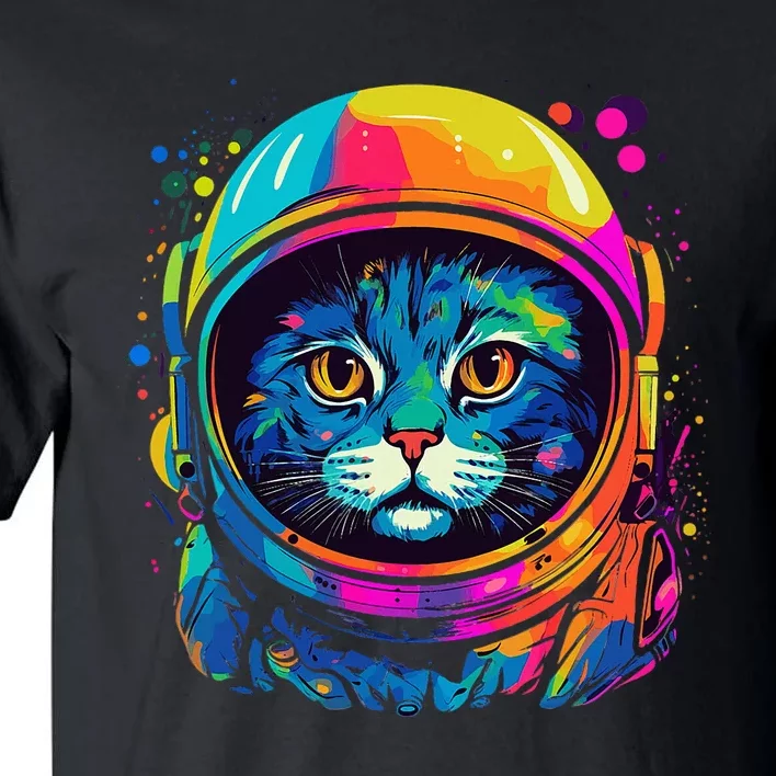 Space Gifts Cat Mom Cat Dad Astronaut Space Tall T-Shirt