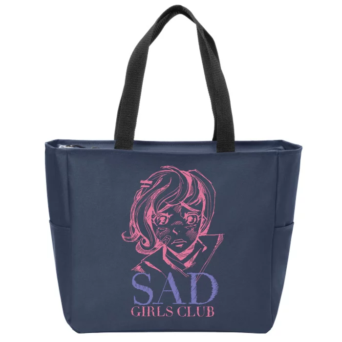 Sad Girls Club Anime Zip Tote Bag