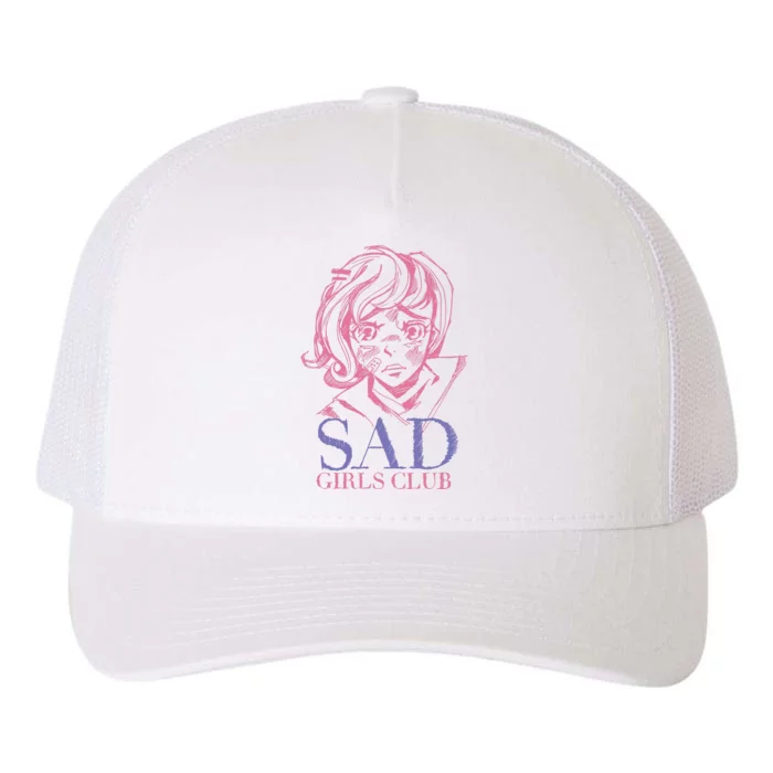 Sad Girls Club Anime Yupoong Adult 5-Panel Trucker Hat