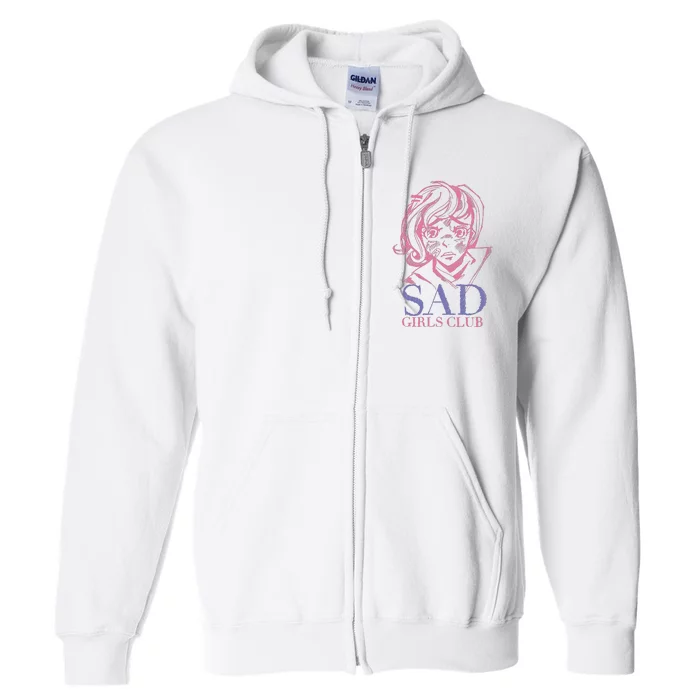 Sad Girls Club Anime Full Zip Hoodie