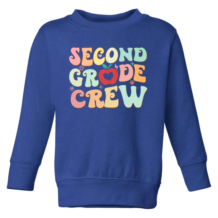 Second Grade Crew Back To School Student Teacher First Day Gift Toddler Sweatshirt