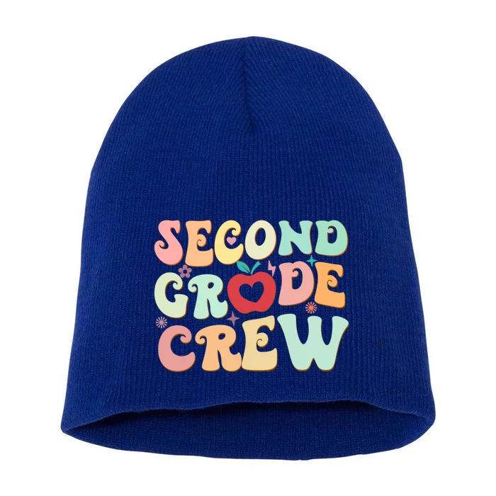 Second Grade Crew Back To School Student Teacher First Day Gift Short Acrylic Beanie