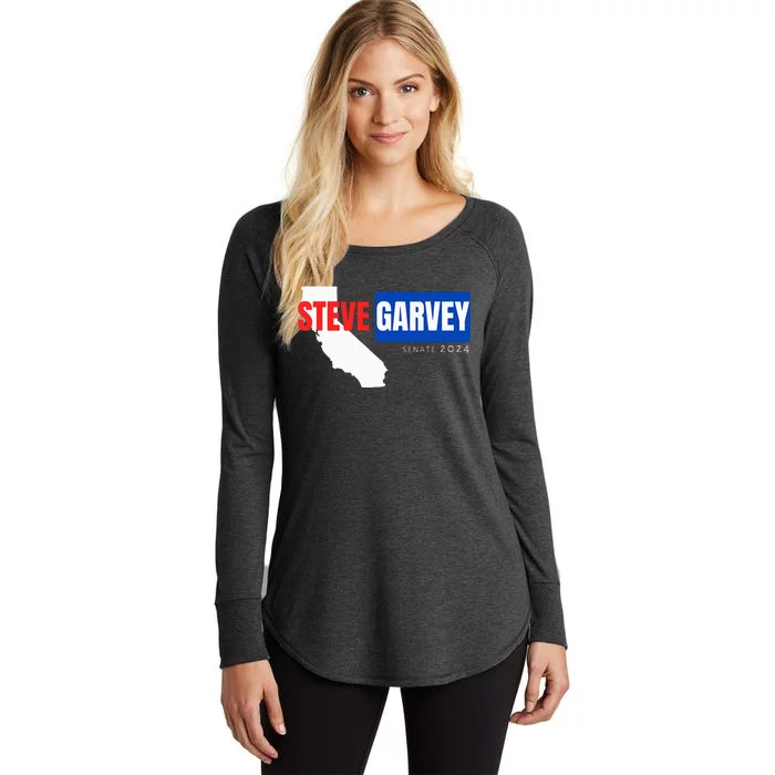 Steve Garvey California Senate Election Race 2024 Republican Women's Perfect Tri Tunic Long Sleeve Shirt