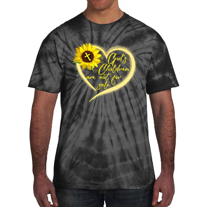 Sunflower Gods Children Are Not For Sale Fun Gods Children Tie-Dye T-Shirt