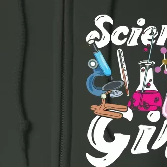 Science Girl Chemist Biology Scientist Women Gift Chemistry Full Zip Hoodie