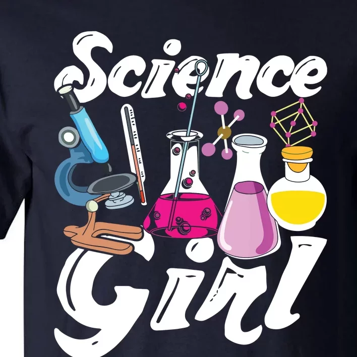 Science Girl Chemist Biology Scientist Women Gift Chemistry Tall T-Shirt