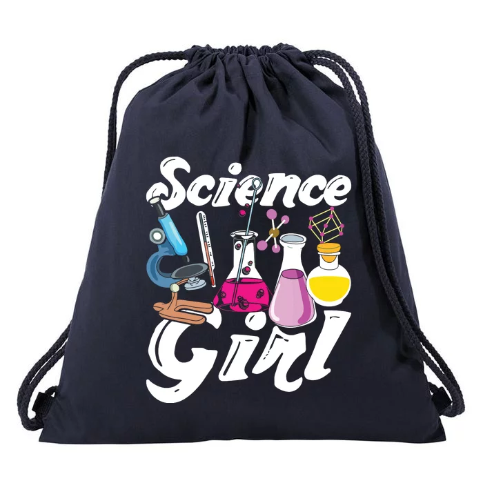 Science Girl Chemist Biology Scientist Women Gift Chemistry Drawstring Bag