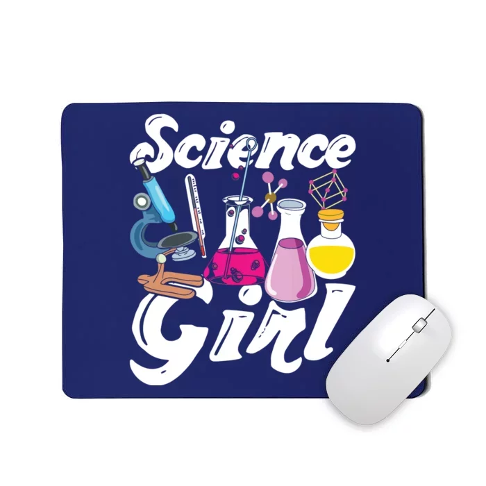 Science Girl Chemist Biology Scientist Women Gift Chemistry Mousepad