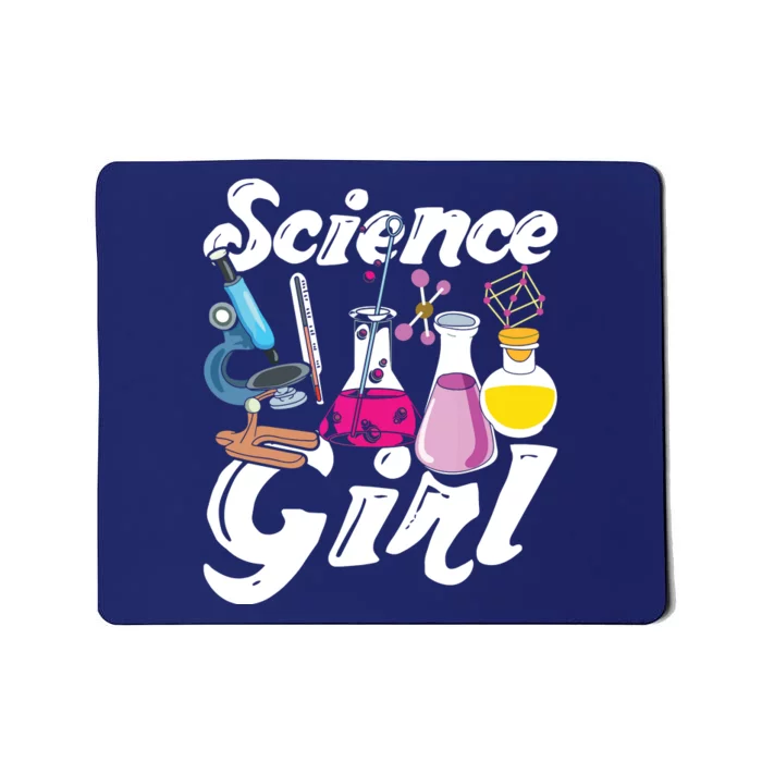 Science Girl Chemist Biology Scientist Women Gift Chemistry Mousepad