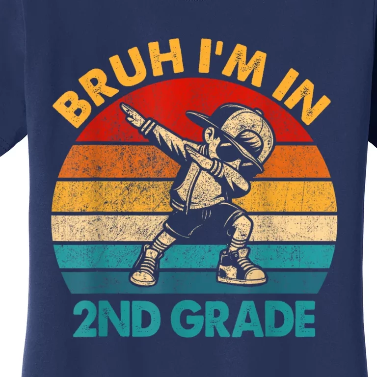 Second Grade Dabbing Boy Bruh IM In 2nd Grade Student Women's T-Shirt