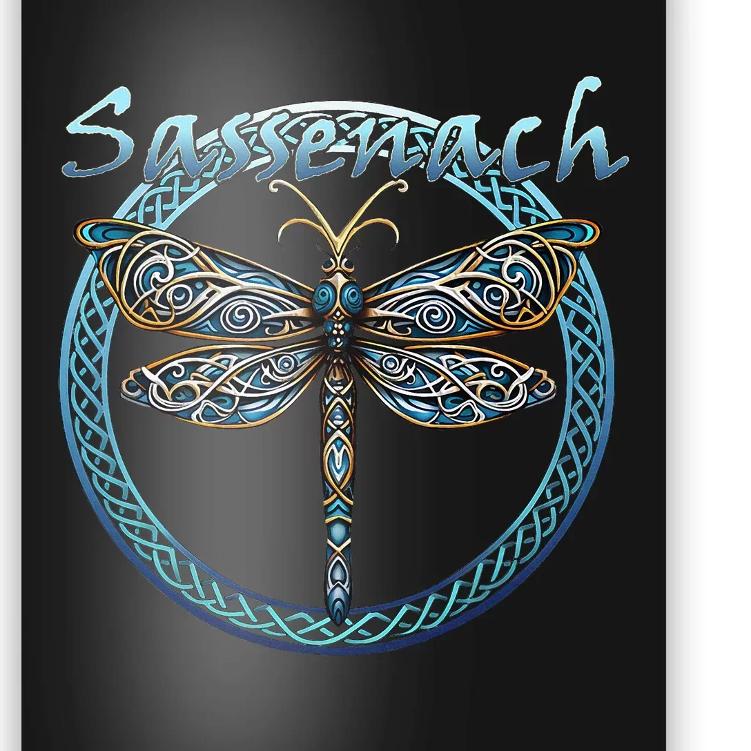 Sassenach Gaelic Dragonfly Scottish Outlander Poster