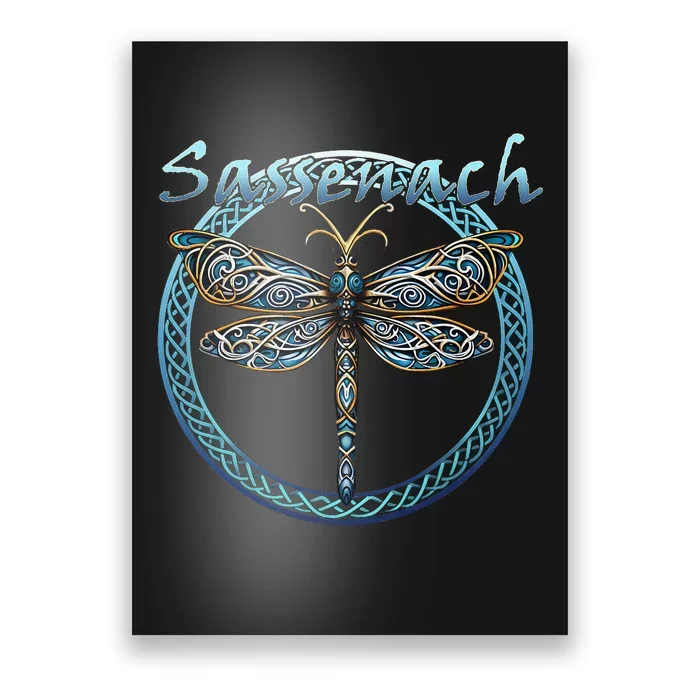 Sassenach Gaelic Dragonfly Scottish Outlander Poster