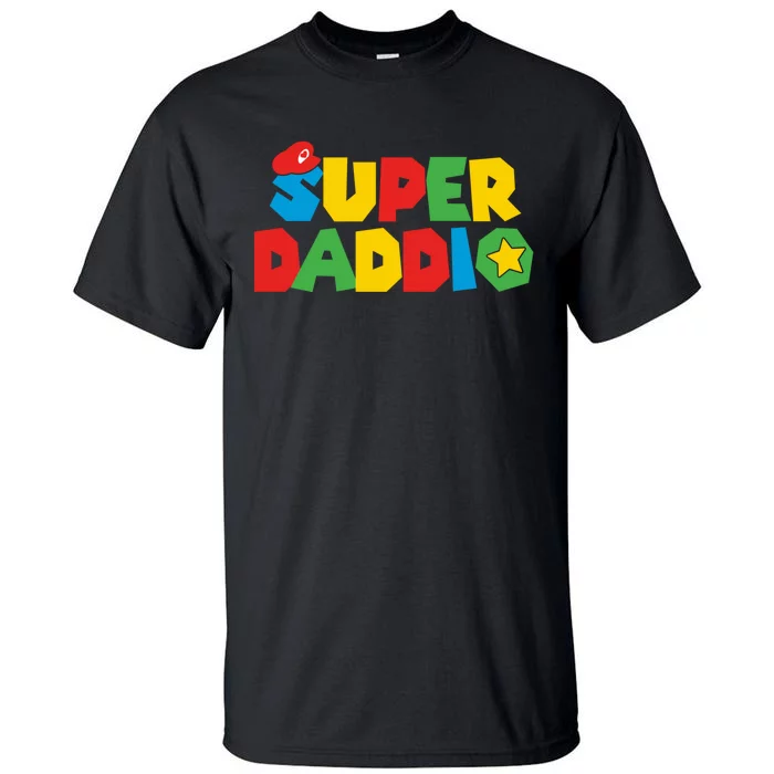 Super Gamer Dad Unleashed: Celebrating Fatherly Powers Tall T-Shirt