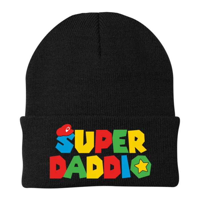 Super Gamer Dad Unleashed: Celebrating Fatherly Powers Knit Cap Winter Beanie