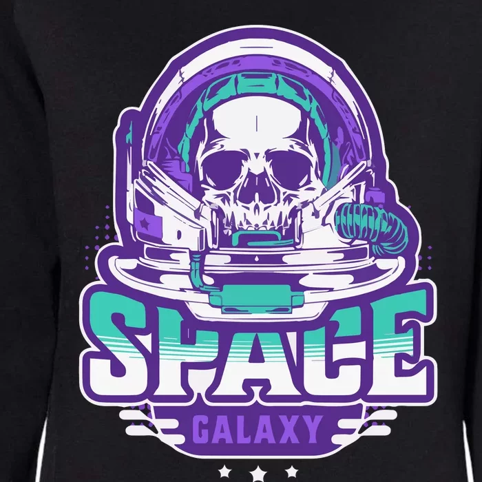 Space Galaxy Design Skull Astronaut Skull Lover Space Tourism Womens California Wash Sweatshirt