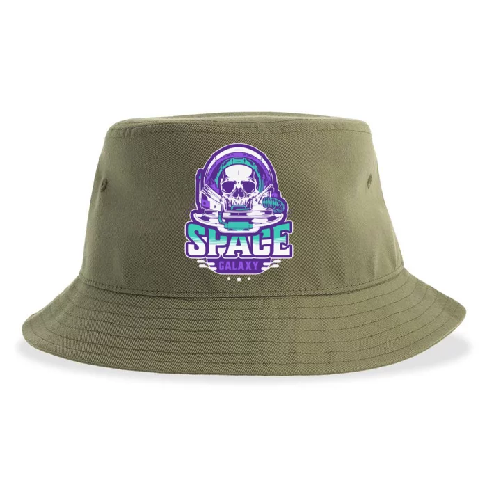 Space Galaxy Design Skull Astronaut Skull Lover Space Tourism Sustainable Bucket Hat