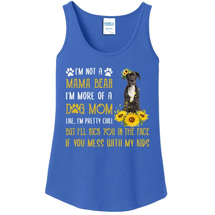 Sunflower Great Dane Mom Mothers Day Dog Mom Funny Gift Ladies Essential Tank