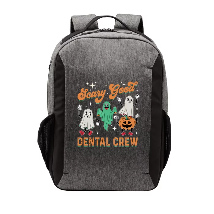 Scary Good Dental Crew Retro Dental Halloween Gift Vector Backpack