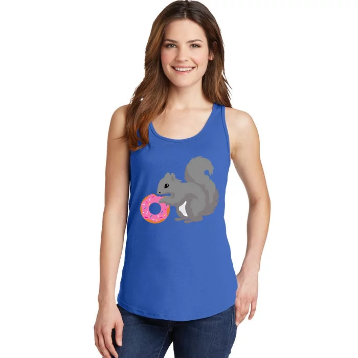 Squirrel Gift Donut Doughnut Art Gift Costume Ladies Essential Tank