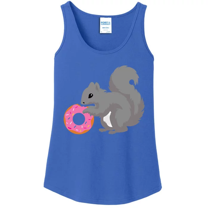 Squirrel Gift Donut Doughnut Art Gift Costume Ladies Essential Tank