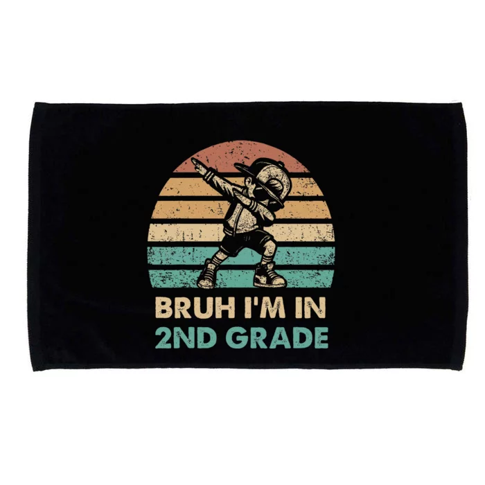 Second Grade Dabbing Bruh IM In 2nd Grade Students Microfiber Hand Towel