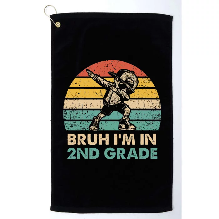 Second Grade Dabbing Boy Bruh IM In 2nd Grade Students = Platinum Collection Golf Towel