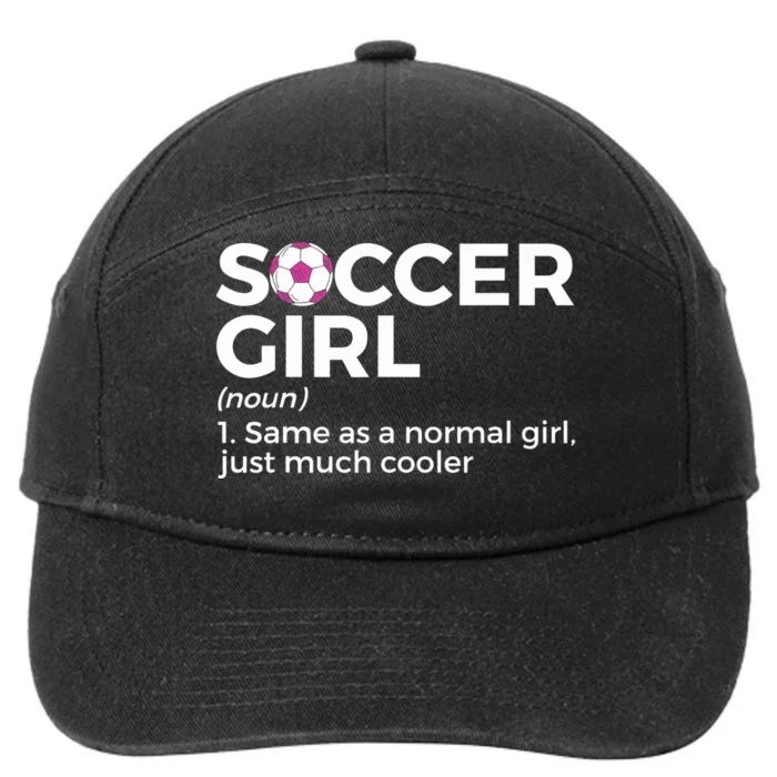 Soccer Girl Definition 7-Panel Snapback Hat