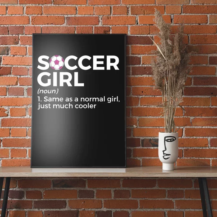 Soccer Girl Definition Poster