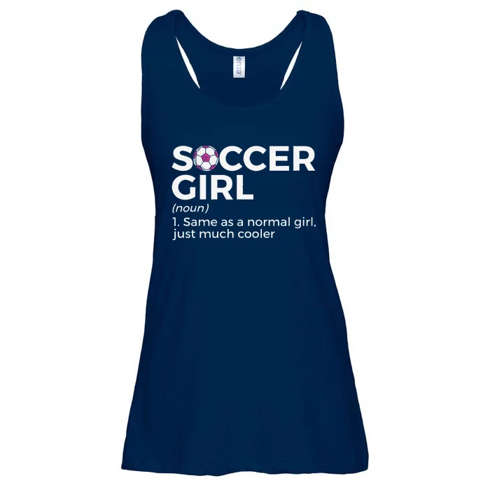 Soccer Girl Definition Ladies Essential Flowy Tank