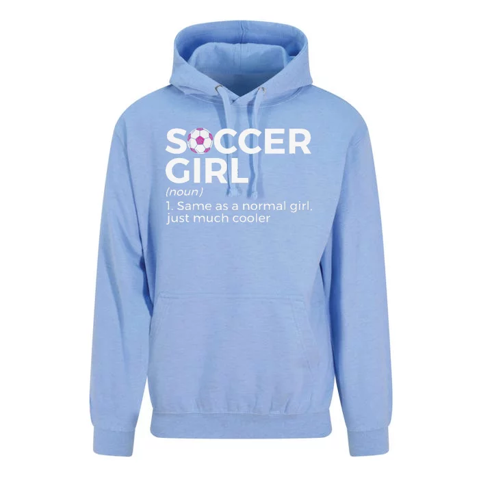 Soccer Girl Definition Unisex Surf Hoodie