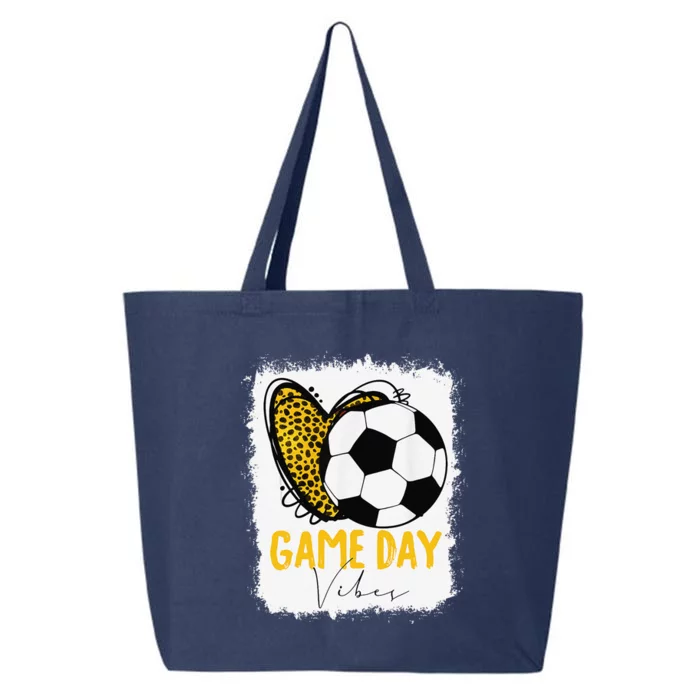 Soccer Game Day Vibes Leopard Soccer Mom Game Day 25L Jumbo Tote