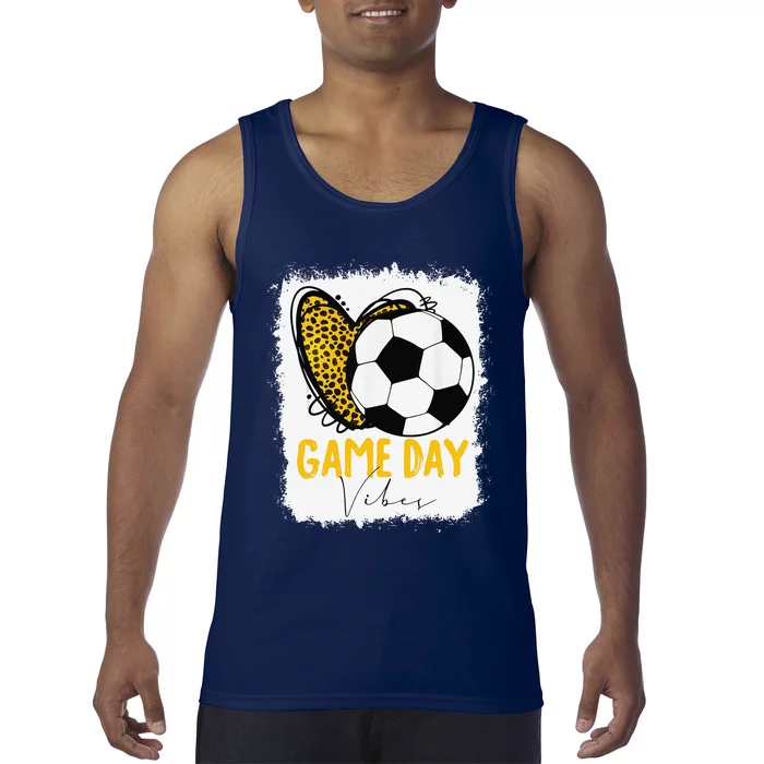 Soccer Game Day Vibes Leopard Soccer Mom Game Day Tank Top