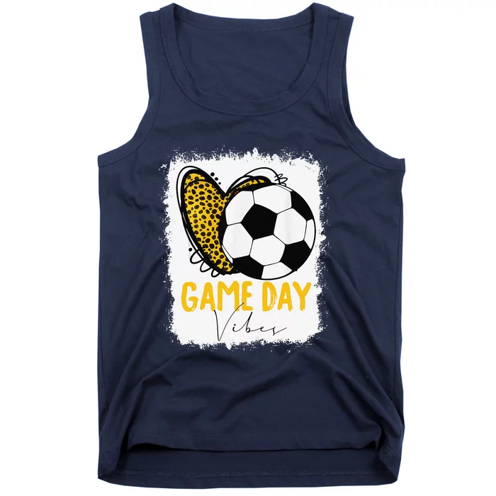 Soccer Game Day Vibes Leopard Soccer Mom Game Day Tank Top