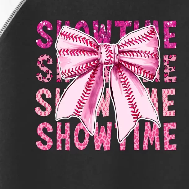 Showtime Game Day Baseball Team Coquette Toddler Fine Jersey T-Shirt