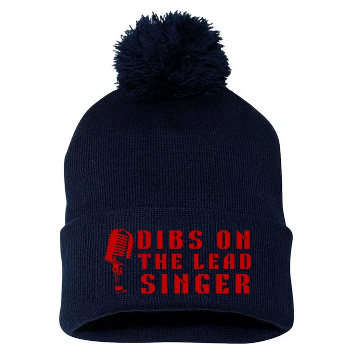 SINGER GIFT DIBS ON THE LEAD SINGER BAND VOCALIST Pom Pom 12in Knit Beanie