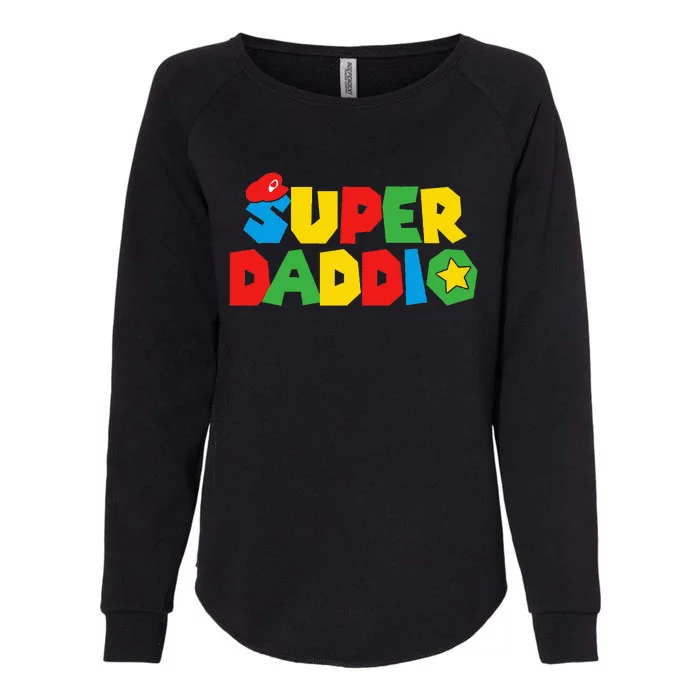 Super Gamer Dad Unleashed Celebrating Fatherly Powers Womens California Wash Sweatshirt