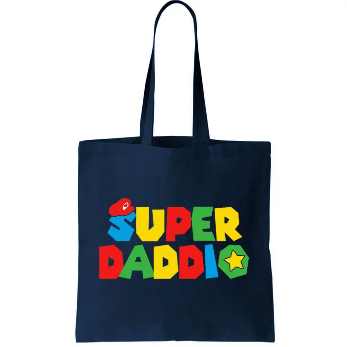 Super Gamer Dad Unleashed Celebrating Fatherly Powers Tote Bag