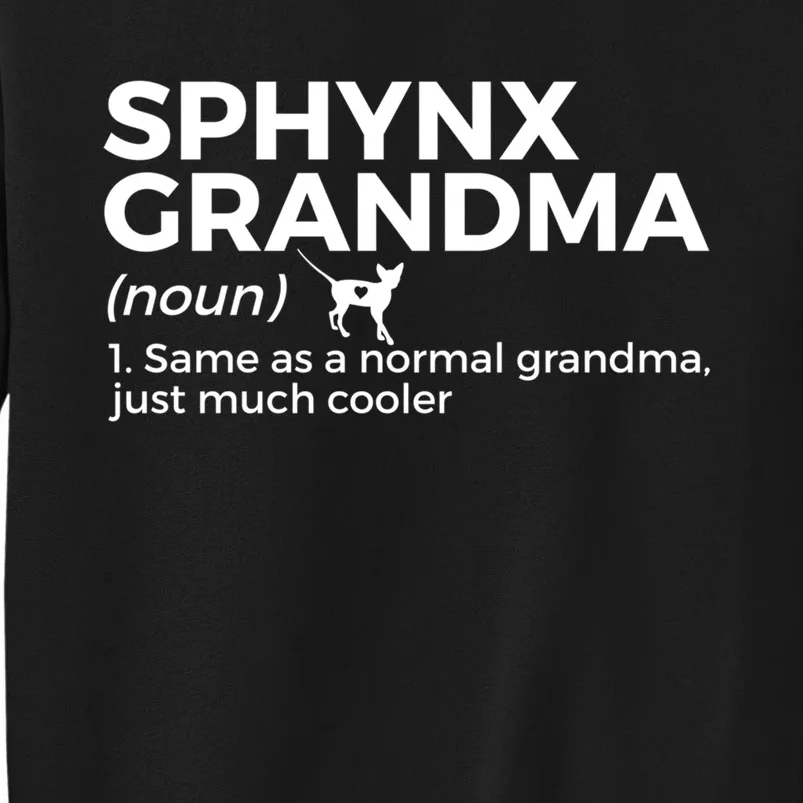 Sphynx Grandma Definition Funny Sphynx Cat Sweatshirt